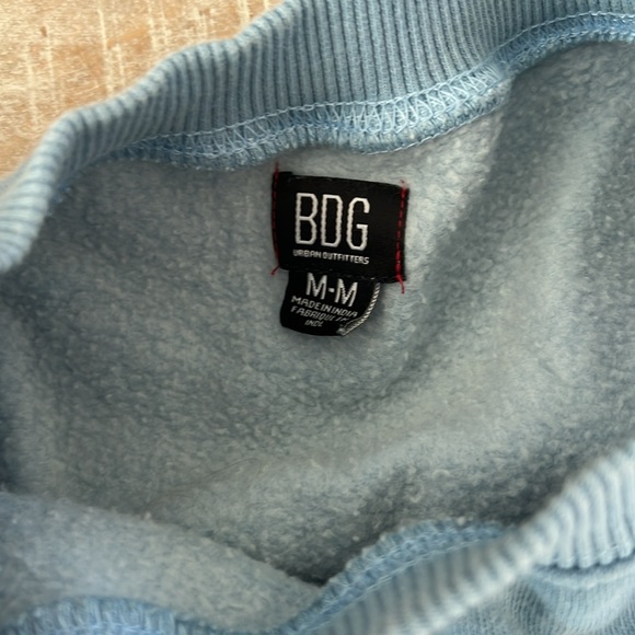 BDG Urban Outfitters Wilder Pullover Crew Neck {Lt Blue/Gold} M - Picture 7 of 8